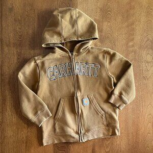 Carhartt tan lettering hoodie 7